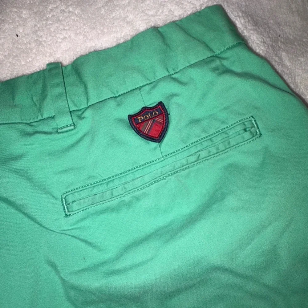 POLO RALPH LAUREN Chino Shorts Mens 32 Green Stretch Classic Fit 9